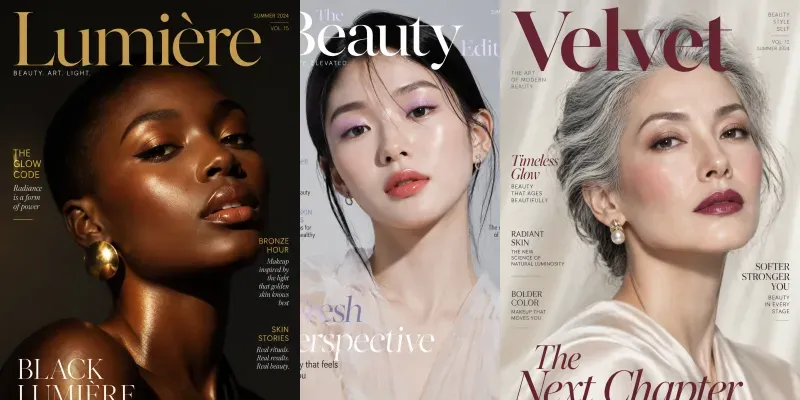 Beauty Editorial Cover Designs generated by undefined