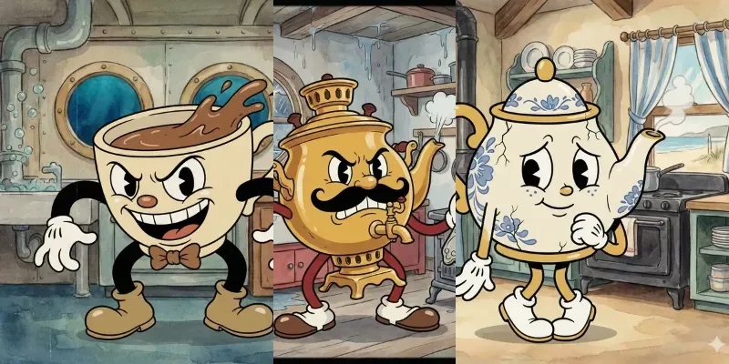 1930s Rubber Hose Cupheads generated by undefined