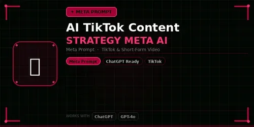 Tiktok Content Strategy Meta Ai generated by gpt