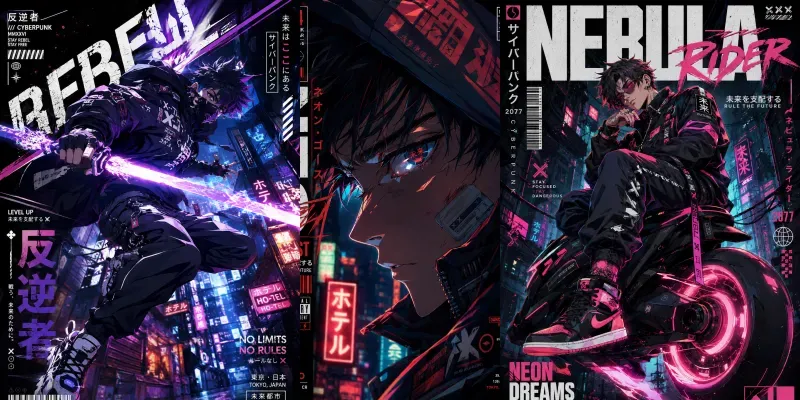 Urban Anime Power Poster Generator generated by undefined