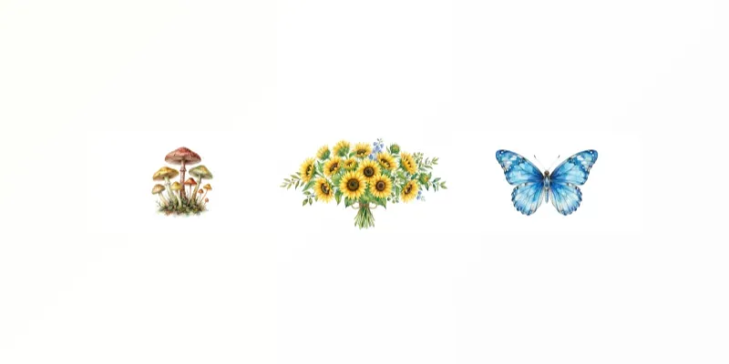 Aesthetic Watercolor Clipart generated by undefined