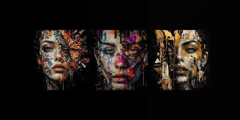 Abstract Urban Face Art Generator generated by undefined