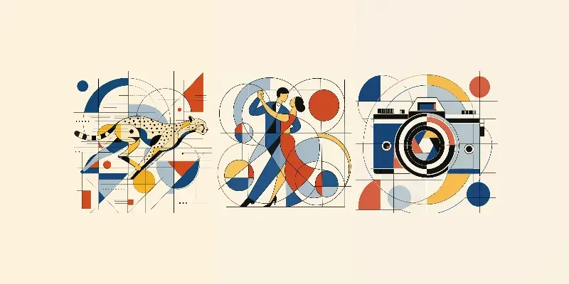 Geometric Figure And Shape Compositions generated by undefined