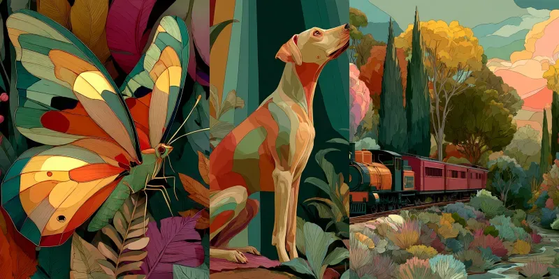 Flat Storybook Golden Hour Animations generated by undefined