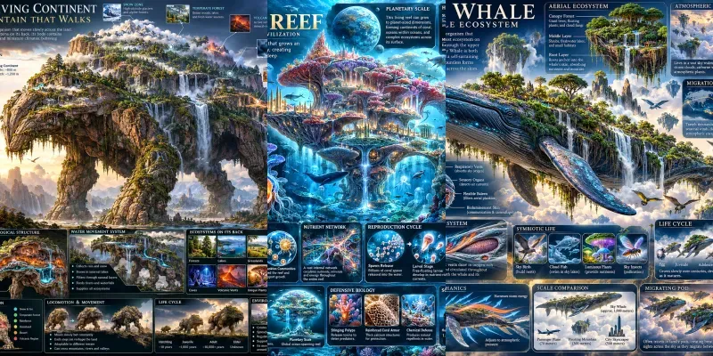 Cinematic Living World Infographics