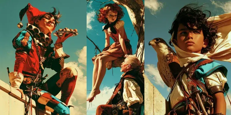 Painterly Fantasy Wanderers generated by undefined