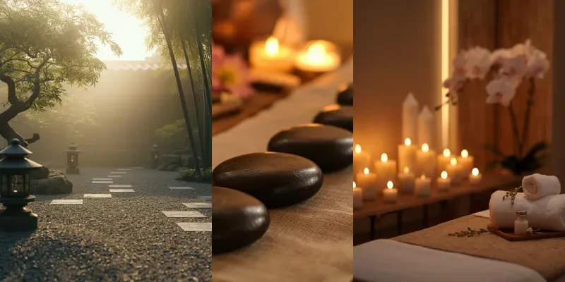 Luxury Spa Wellness Photography generated by undefined