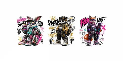 Urban Hype Character Posters generated by chatgpt-image