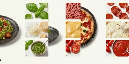 Minimalist Editorial Food Ingredients generated by gemini-image