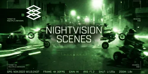 Nightvision Scenes generated by gemini-image