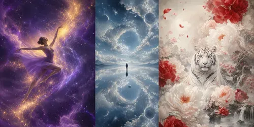 Dreamy Contemporary Surreal Art Prints generated by chatgpt-image