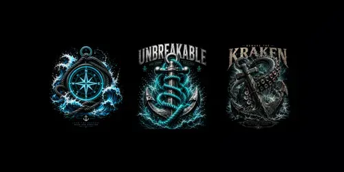 Nautical Streetwear Anchor Tshirts generated by chatgpt-image