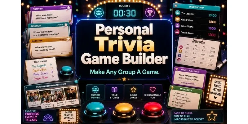 Personal Trivia Game Builder generated by undefined