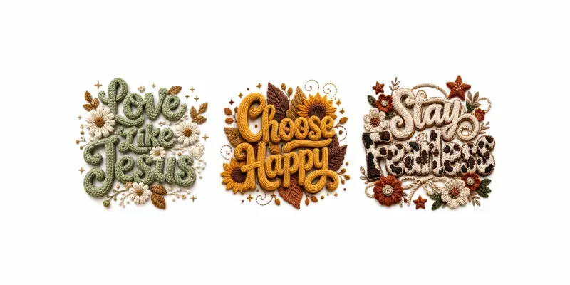 Cozy Knitted Text Prompts generated by undefined