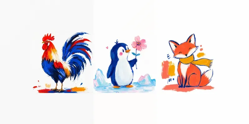 Bold Minimalist Acrylic Sketches generated by undefined