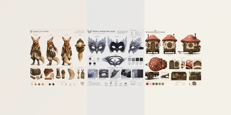 Multiview Concept Designs generated by undefined