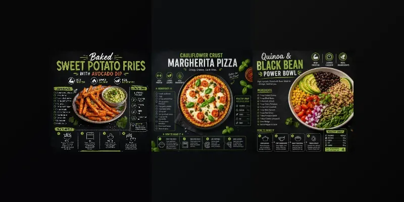 Healthy Swap Recipe Infographics generated by undefined
