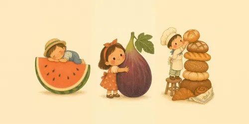 Mediterranean Pastel Naive Illustrations generated by chatgpt-image