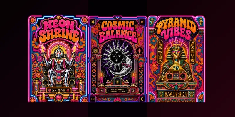 Absurdist Kitsch Shrine Posters generated by undefined