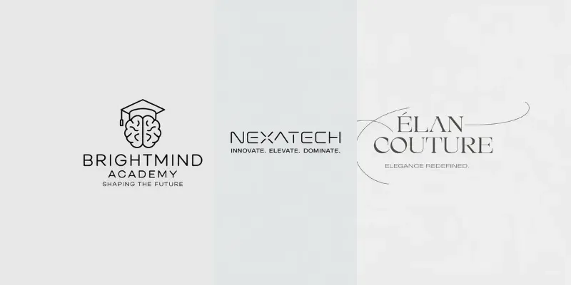 Sleek Professional Minimalist Logos generated by undefined