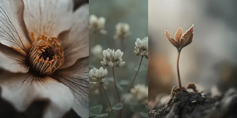 Nature Subtle Details Macro Photographs generated by undefined
