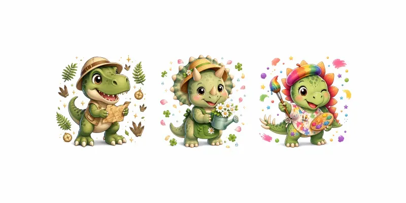 Cute Dinosaur Mascot Generator generated by undefined