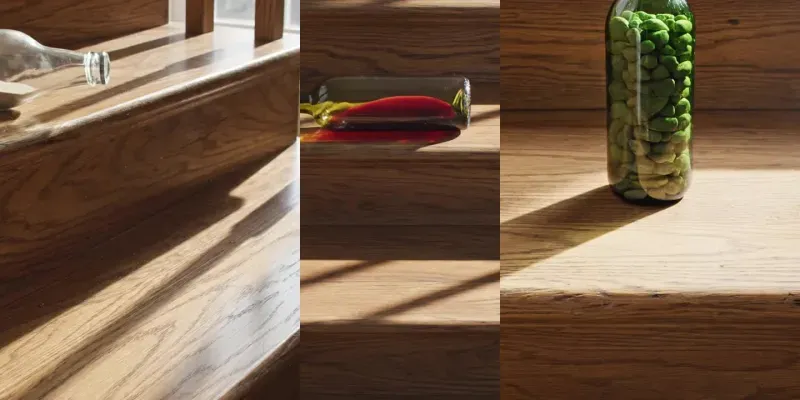 Hyper Realistic Staircase Bottle Drops generated by undefined