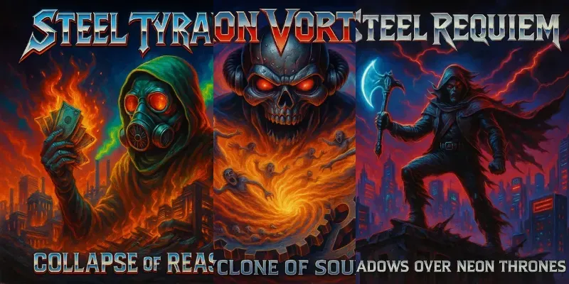 1980s Metal Album Covers generated by undefined