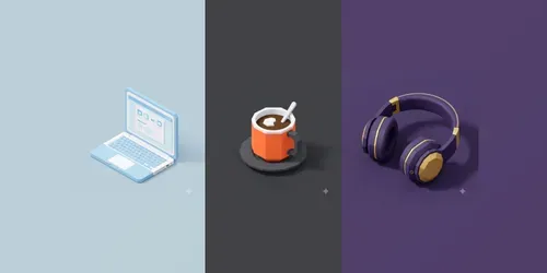 Flat Icon Design Generator For UI UX generated by gemini-image