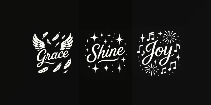 Cursive Word Art Tees generated by undefined