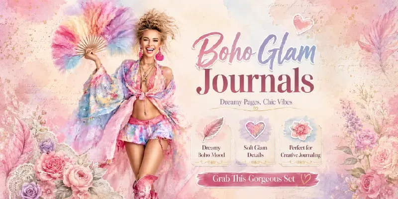 Boho Lounge Glamour Junk Journals generated by undefined