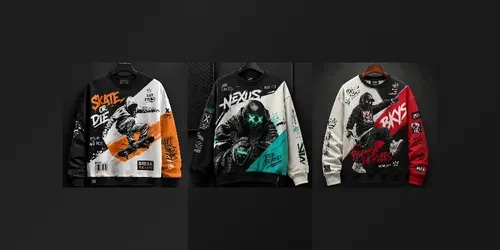 Urban Streetwear Graphic Sweatshirt Art generated by chatgpt-image