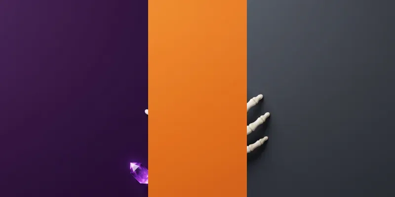 3D Skeleton Hand Flat Lay Backgrounds