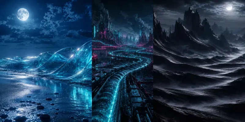Soundwave Landscape Generator generated by undefined