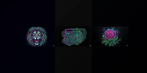 Scratch Art Neon Effect Makers generated by gemini-image