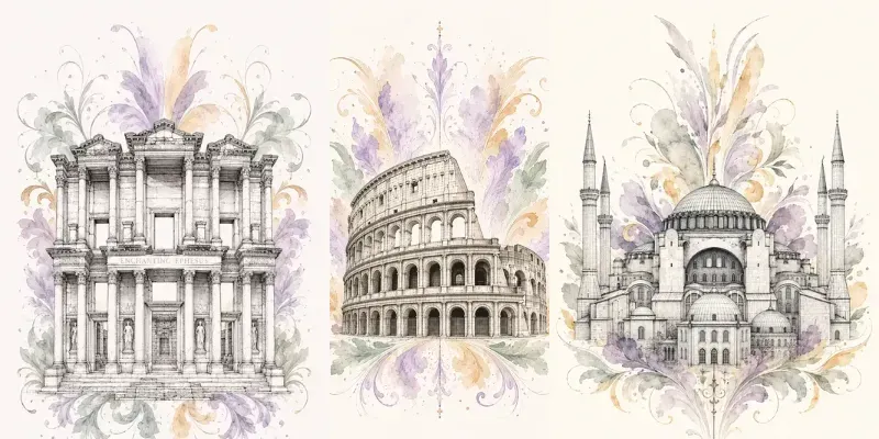 Architectural Line Art generated by undefined