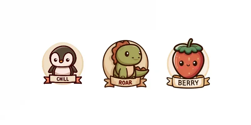 Cute Kawaii Prints And Stickers generated by undefined