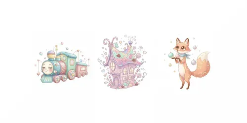 Whimsical Critters Cozy Fantasies generated by gemini-image