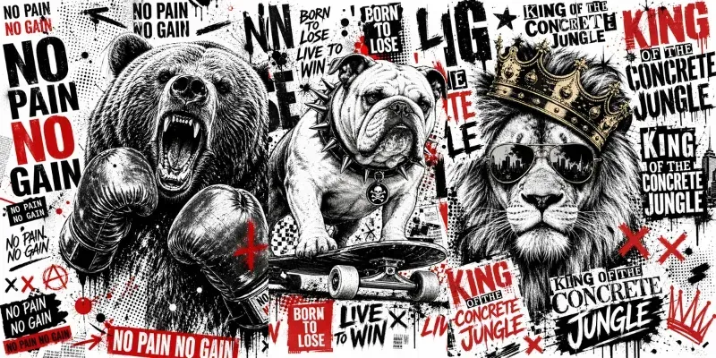 Grunge Street Art Makers generated by undefined