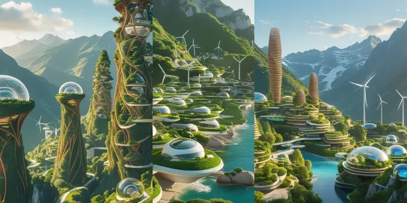 Ecofuturistic Habitat Generator generated by undefined