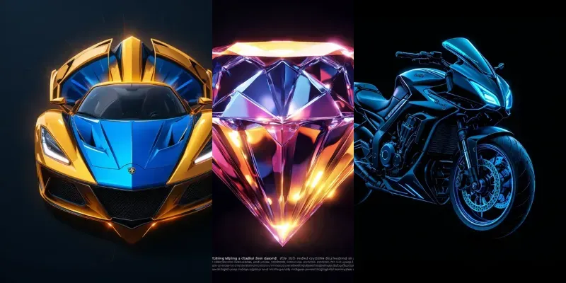 Vibrant 3D Logos With Striking Details generated by undefined