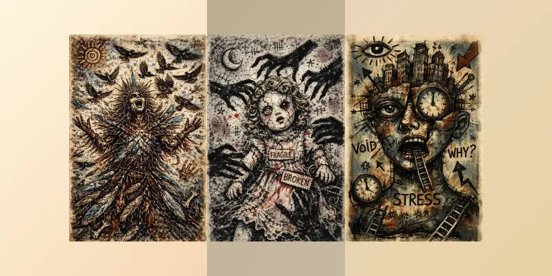 Raw Signals Neo Expressionist Art generated by undefined