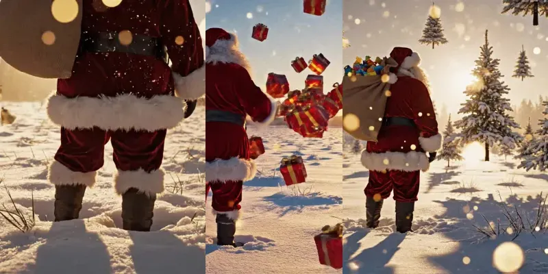 Santas Floating Christmas Magic generated by undefined