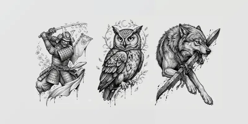 Black White Fine Lines generated by undefined