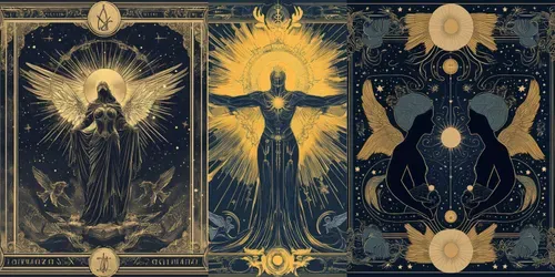 Mystical Baroque Tarot Illustrations generated by midjourney