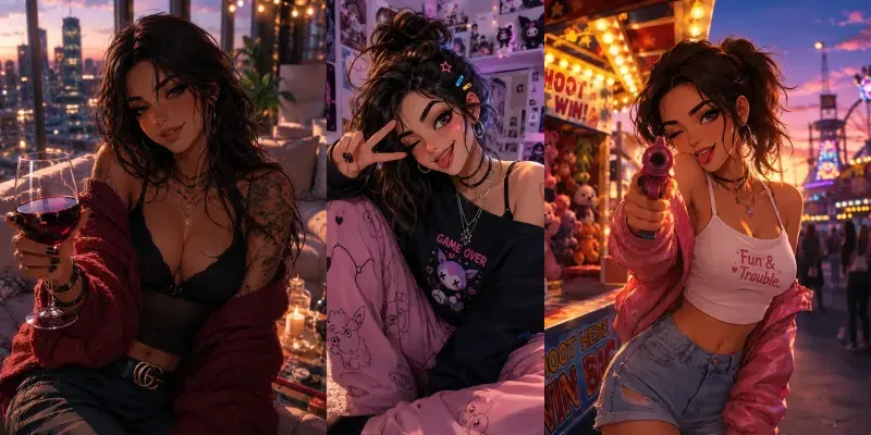 Flirty Characters Generator generated by undefined