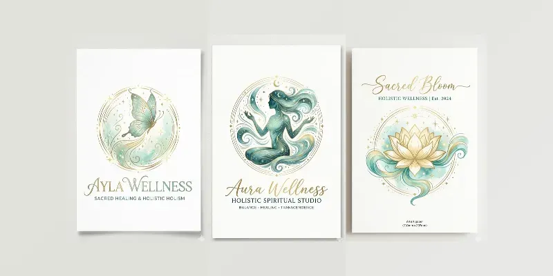 Luxury Spiritual Wellness Logos generated by undefined