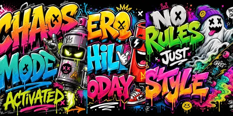 Urban Graffiti Word Art Explosions generated by undefined