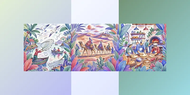 Editorial Handdrawn Scene Creators generated by undefined