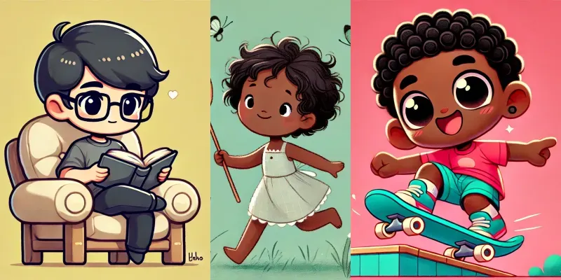 Cartoon Kids Hobbies Sets generated by undefined